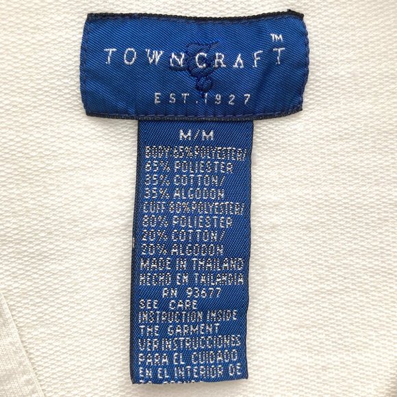 Vintage 80s TownCraft Colorblock Polo Shirt - Picture 3 of 9